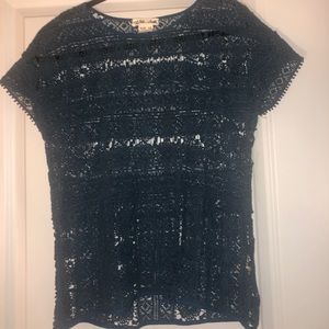 Anthropologie Lilli’s Closet Crochet Lace Blouse
